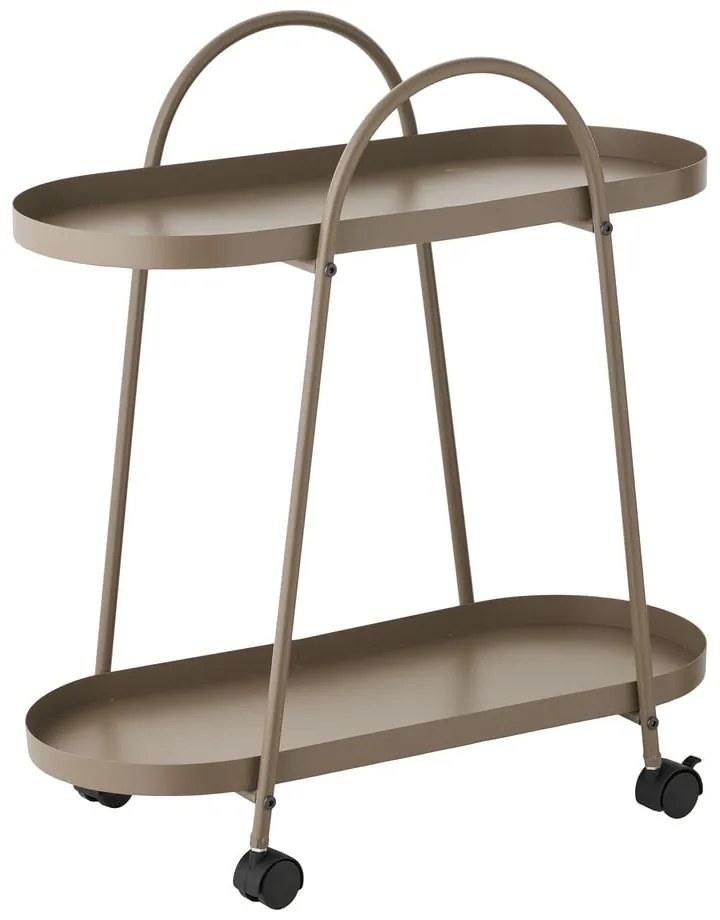Tavolino da servizio in metallo su ruote 27,5x60 cm Empoli – House Nordic