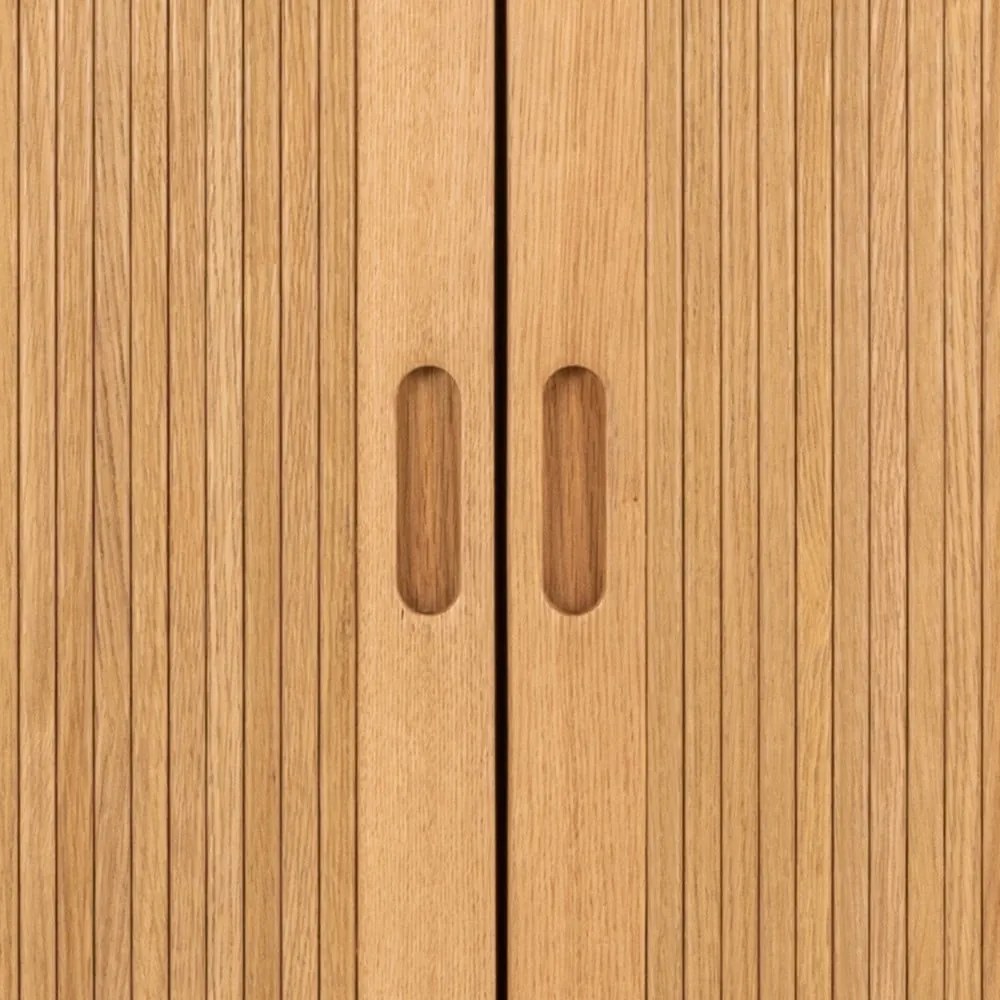 Armadio effetto rovere in colore naturale 100x200x55 cm Langley - Actona