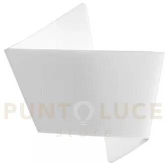 Applique a parete origami bianca 1 luce attacco e27 30,5x12x31cm in...