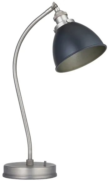Endon 98752 - Lampada da tavolo FRANKLIN 1xE14/7W/230V cromo satinato/antracite