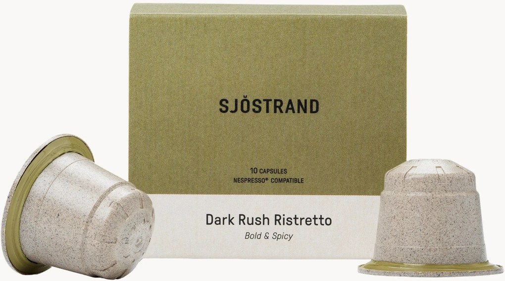 Set di 10 capsule caffè Dark Rush Ristretto