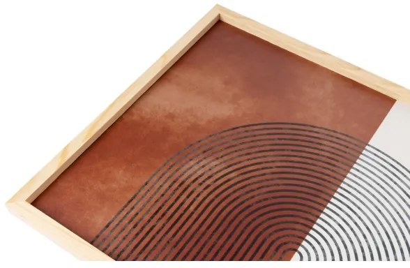 SET 3x Foto in cornice 50x70 cm beige/marrone