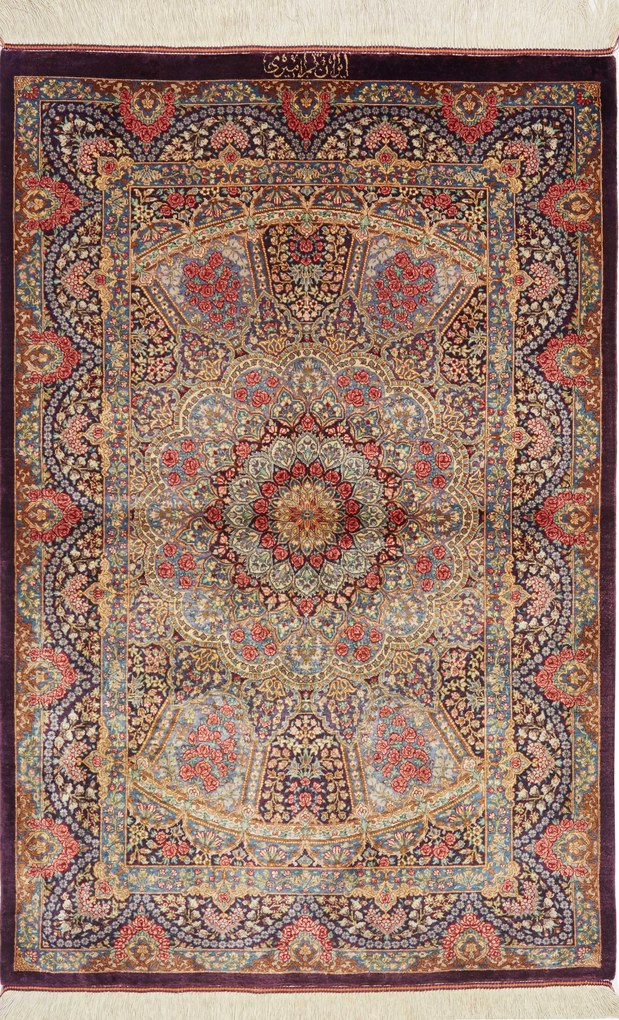 Ghom Tappeto 80 x 120 (Iran) Annodato A Mano