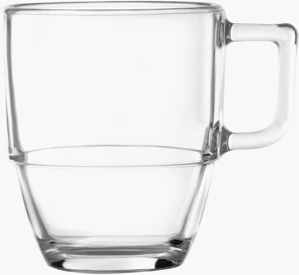 Set di 6 tazze caffè in cristallo Coffee