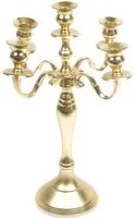 Candelabro a 5 fuochi Versailles dorato