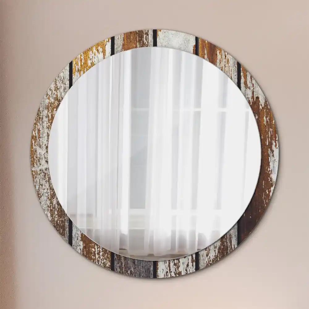 Specchio Rotondo Per Bagno Cornice in Oro Rosa