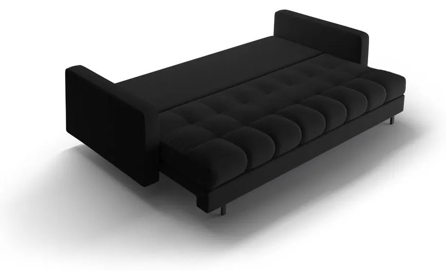 Divano nero allungabile/con contenitore 222 cm Bali – Cosmopolitan Design