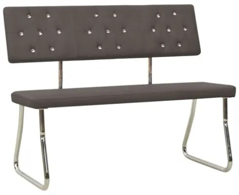 Panca 110 cm Grigio Antracite in Similpelle