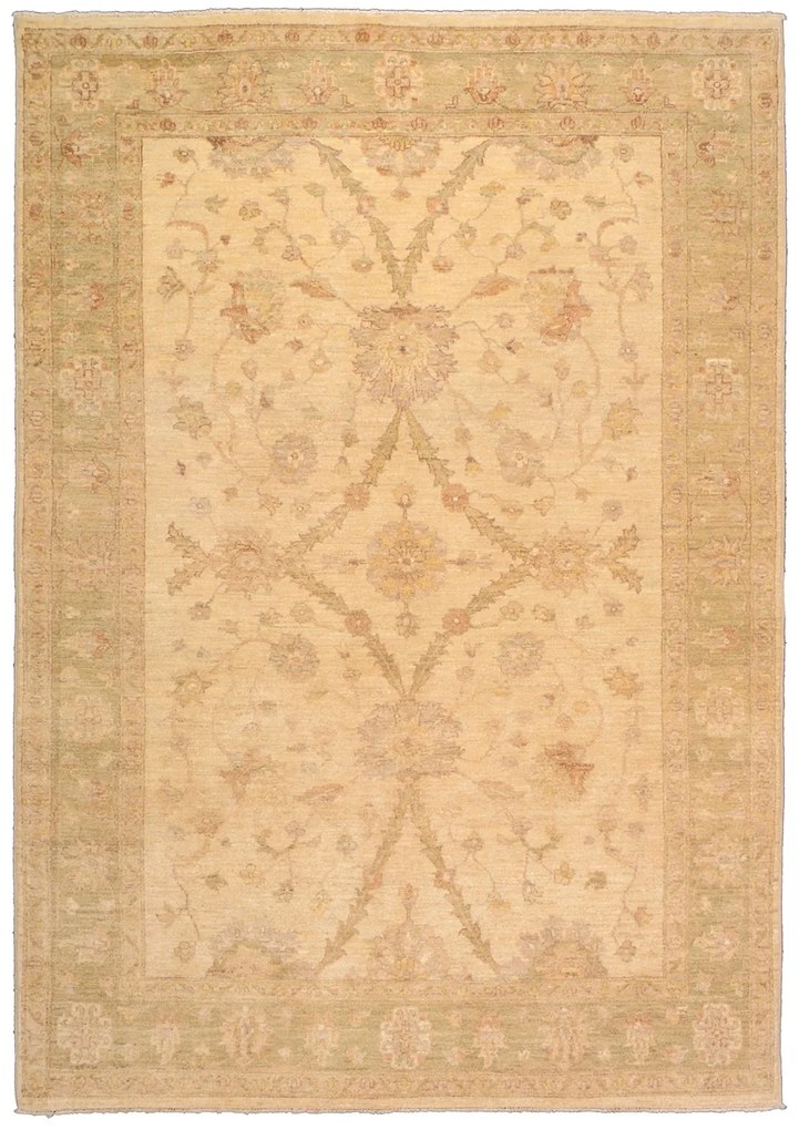 Ziegler Tappeto 270x190 Beige (Pakistan) Annodato A Mano