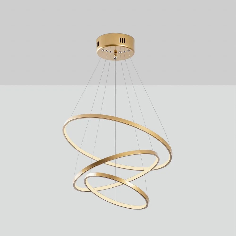 Lampada a sospensione LED in oro ø 50 cm Simit - Opviq lights