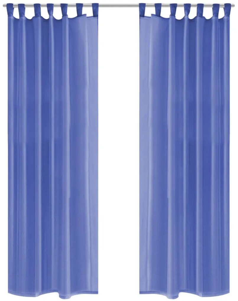 Tende İn Voile 2 Pz 140x175 Cm Blu Reale /