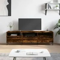 Mobile Porta TV Rovere Fumo 150x30x44,5 cm in Legno Multistrato 831297