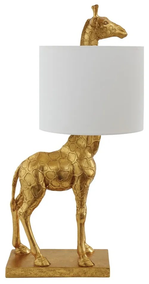 Lampada da tavolo dorata con paralume in tessuto (altezza 70 cm) Silas - Bloomingville