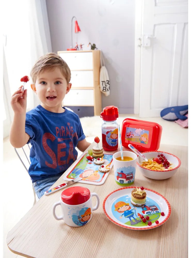 Porta merenda con divisore - Vigili del fuoco