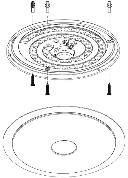 Eglo 98323 - Plafoniera LED dimmerabile LANCIANO LED/24W/230V + Tc