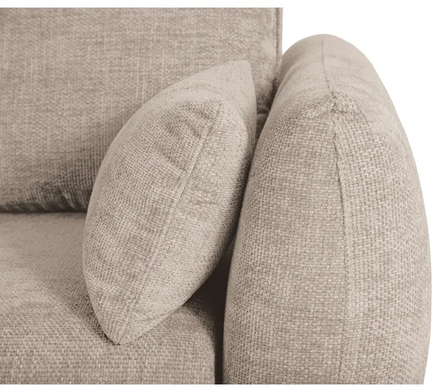 Divano angolare beige (angolo sinistro) Matera - Cosmopolitan Design