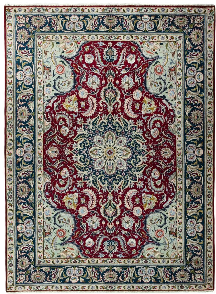 Tabriz Tappeto persiano 290 x 210 Rosso (Iran) Annodato A Mano