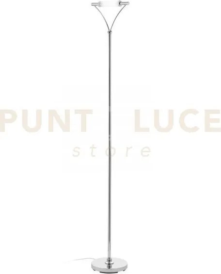 Lampada da terra "et" cromo 1 luce attacco r7s 29x181cm