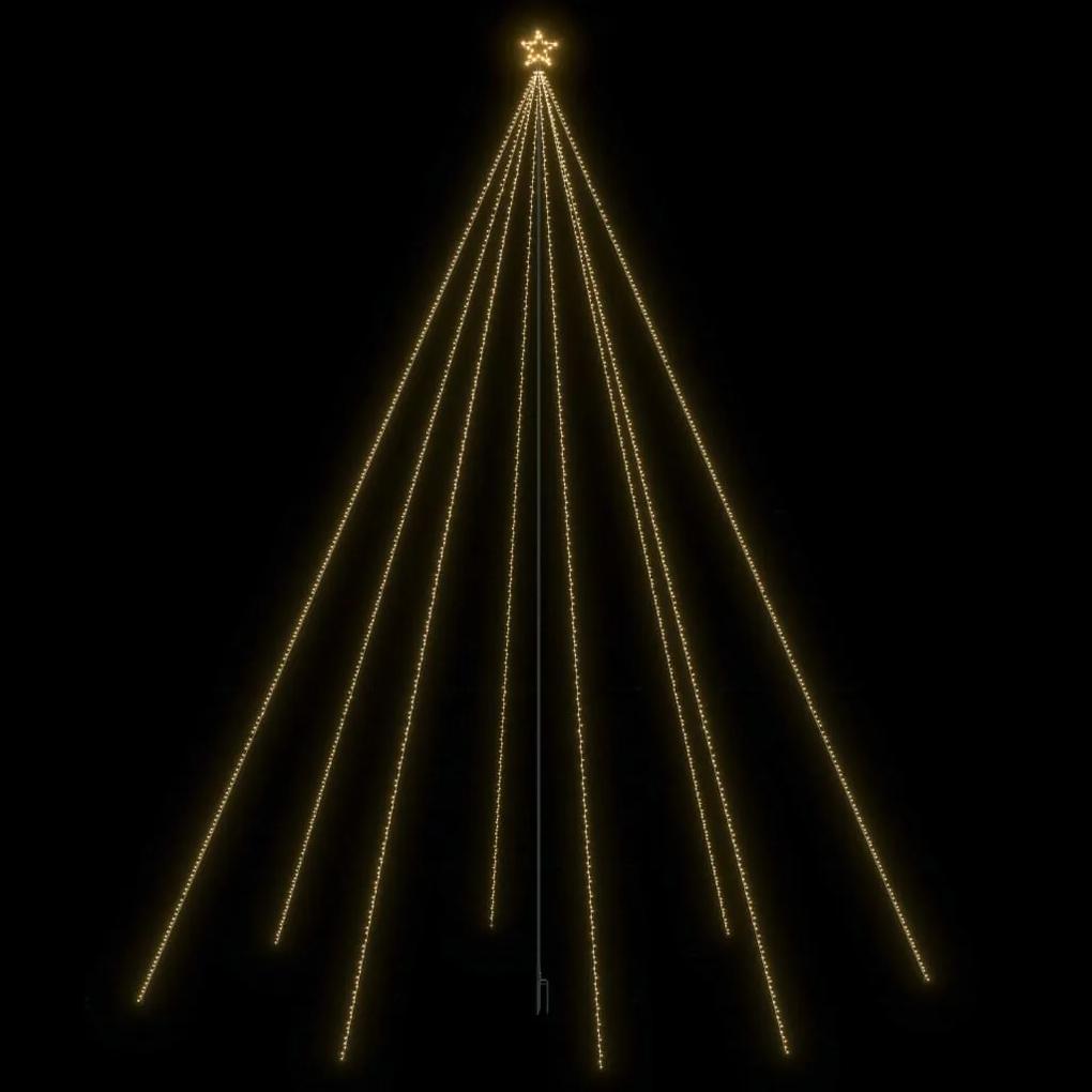 Albero Natale a Cascata di Luci LED Interni Esterni 1300 LED 8m