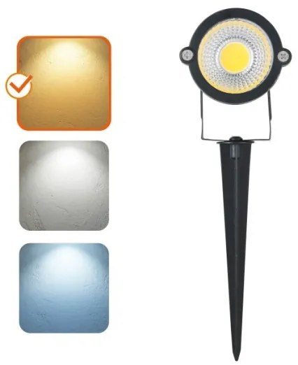 Lampada LED da esterno BLAKE LED/5W/230V 3000K IP65 nera