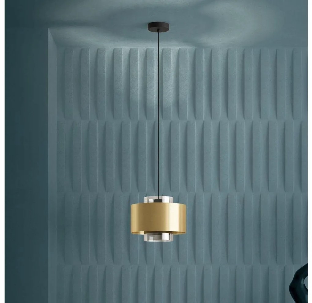 Eglo 390066 - Lampadario a sospensione con filo DUGLIA 1xE27/40W/230V oro