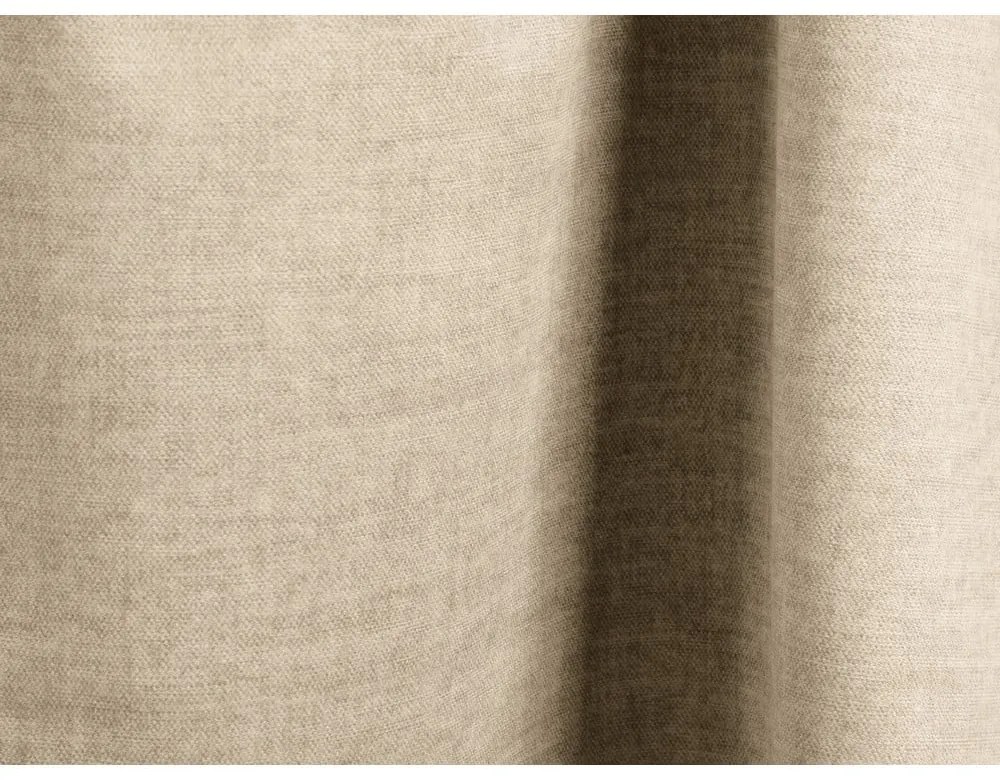 Divano componibile beige con rivestimento in velluto 240 cm Martina – Micadoni