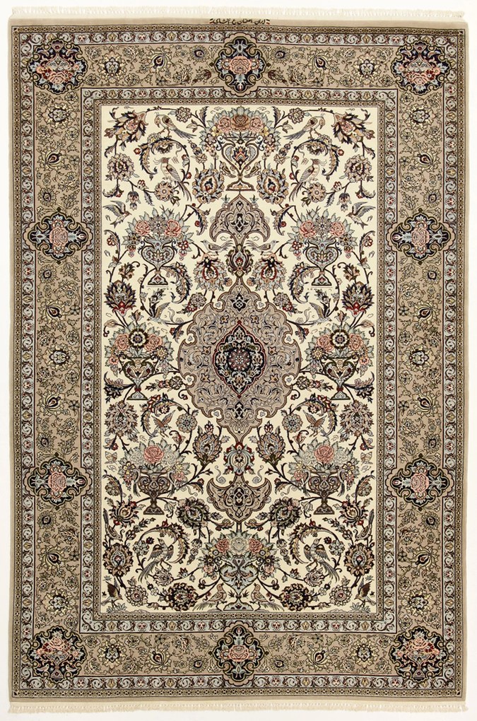 Isfahan Tappeto 230x160 (Iran) Annodato A Mano