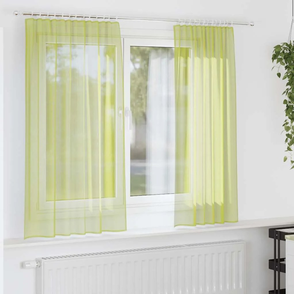 Tende İn Voile Con Linguetta 2 Pz Verde Mela /
