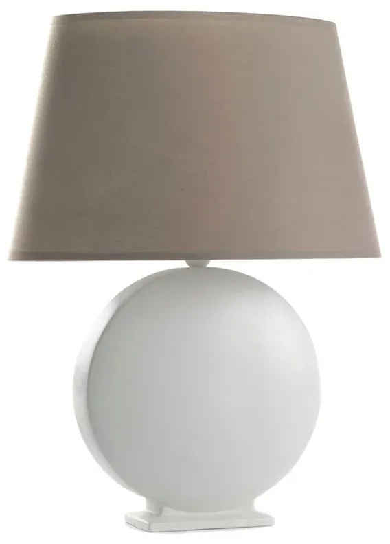 Lampada da tavolo shabby Zen/G grigio, in ceramica