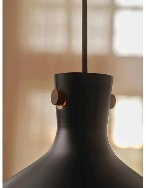 Nordlux - Lampadario a sospensione con cavo DORINA 1xE27/60W/230V nero