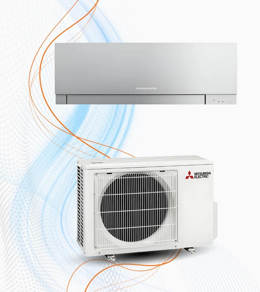 Climatizzatore Mitsubishi MSZ-EF Inverter R-32 WiFi, 9.000 / Silver