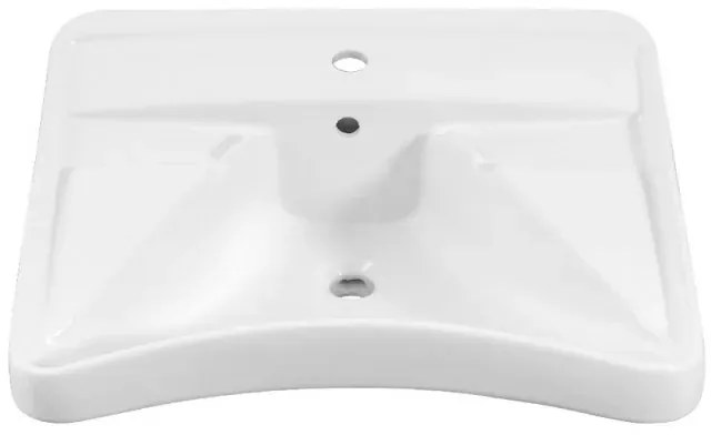Lavabo sospeso per disabili 66 cm ergonomico con poggia gomiti