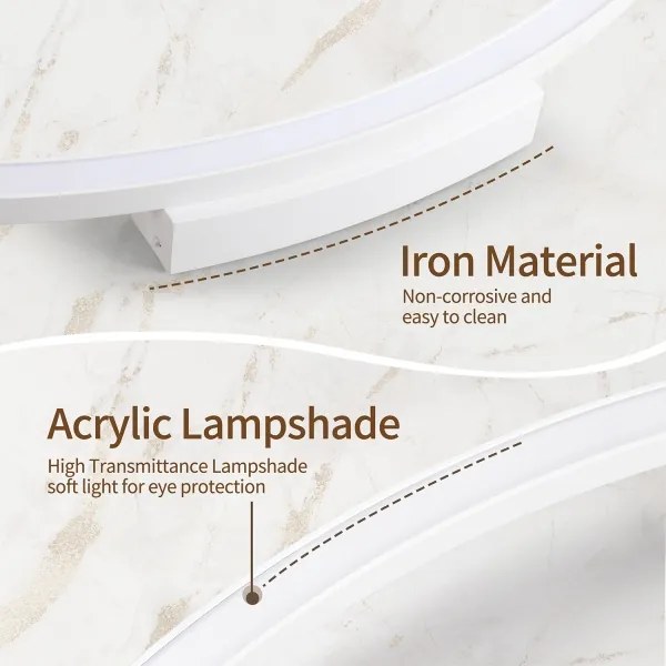 Brilagi - Lampada LED dimmerabile PORTOFINO LED/60W/230V Ø 80 cm bianca + telecomando