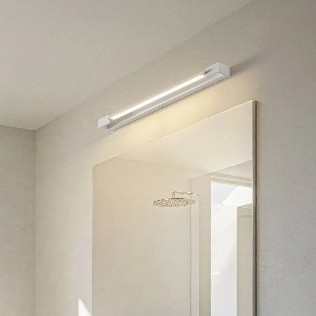 Applique da parete Jora Arcchio, Bianco / Opale, Bagno, Alluminio, Moderno, Applique