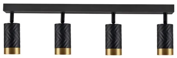 Faretto ARRAS 4xGU10/10W/230V nero