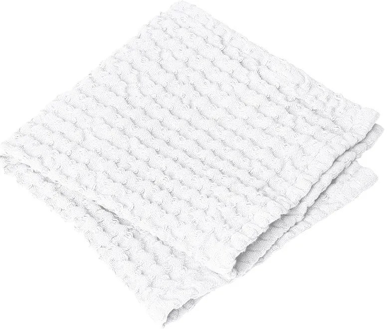 Set di asciugamani goffrati bianchi in cotone 2 pz 30x30 cm Caro – Blomus