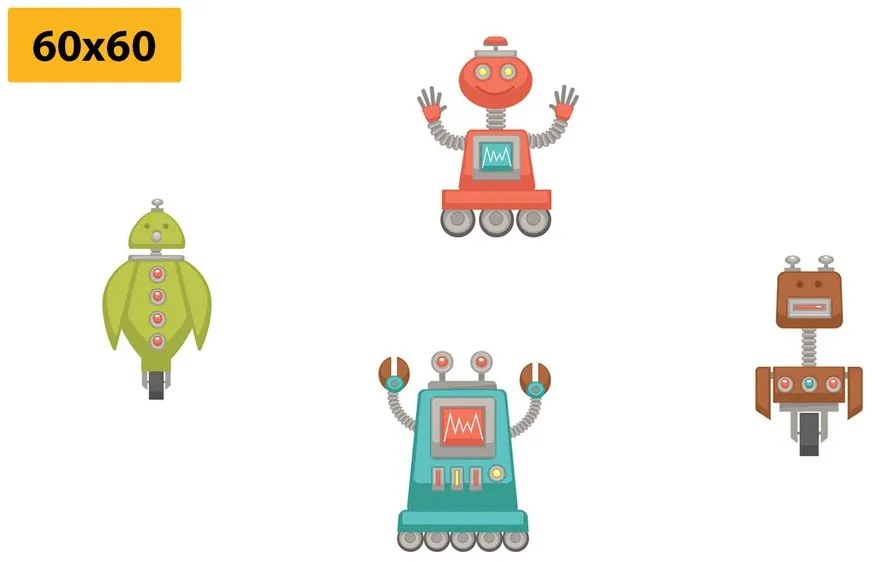 Set di quadri – Gruppo di robot