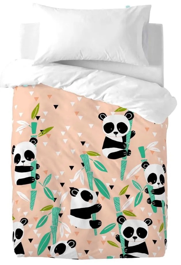 Biancheria da letto per bambini in cotone, 100 x 120 cm Panda Garden - Moshi Moshi