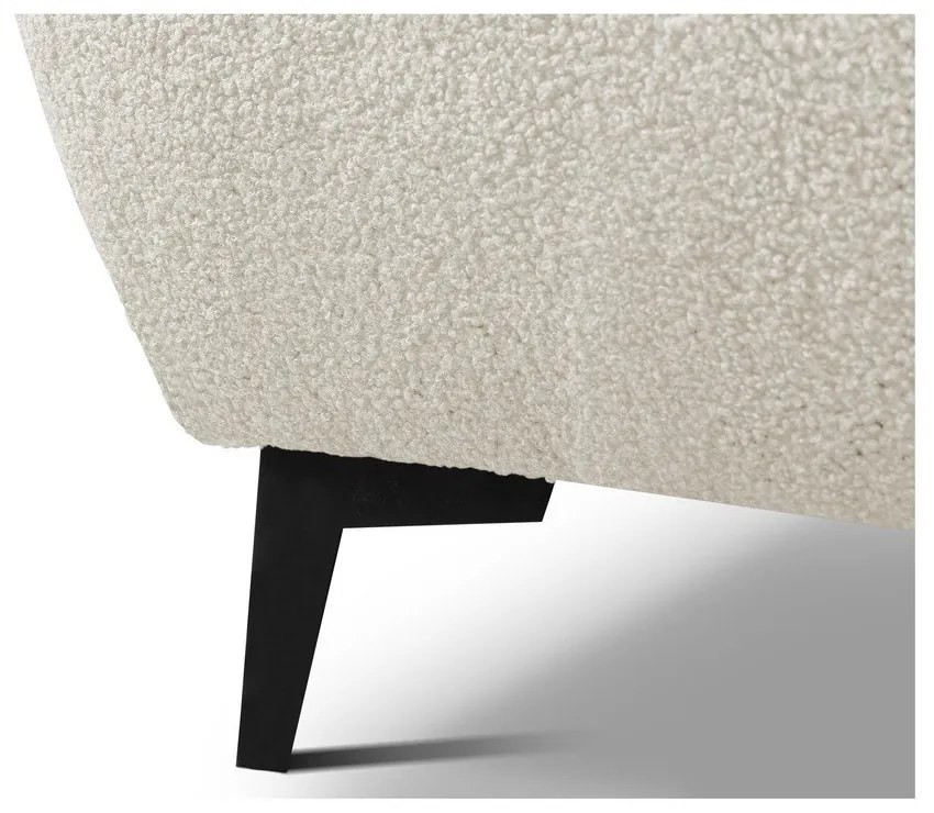 Letto matrimoniale imbottito beige con contenitore con rete inclusa 140x200 cm Makapu – Makamii