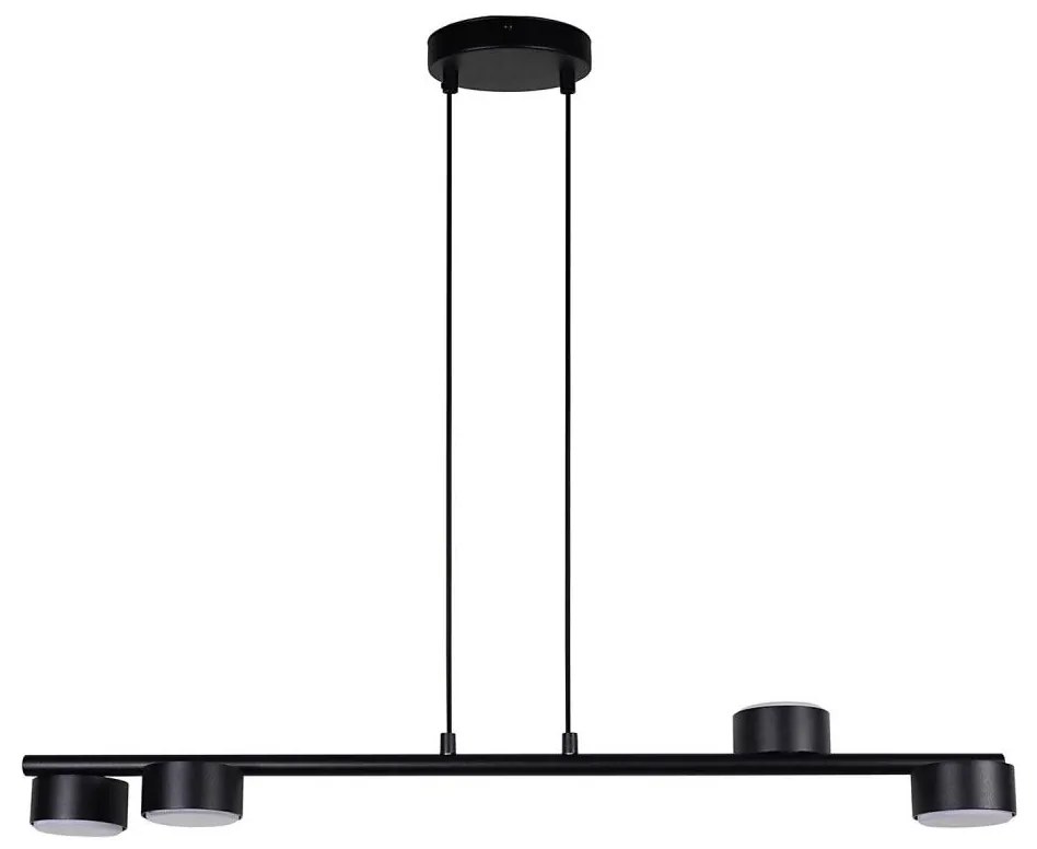 Lampadario a sospensione con filo PUNTO 4xGX53/12W/230V nero