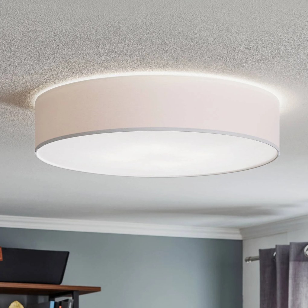 TK Lighting Plafoniera Rondo, bianca Ø 60 cm