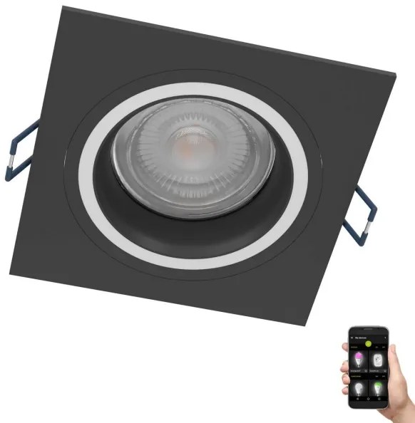 Eglo 900763 - LED RGBW Lampada da incasso dimmerabile CAROSSO-Z 4,7W/230V nero