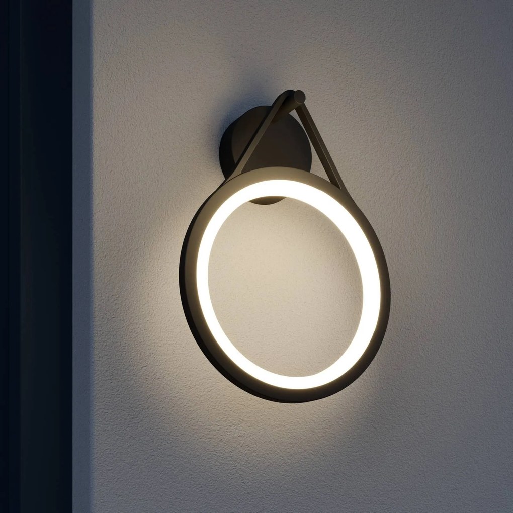Applique da esterni a LED Mirco Lucande, Nero, Alluminio, Moderno, Applique LED da esterni