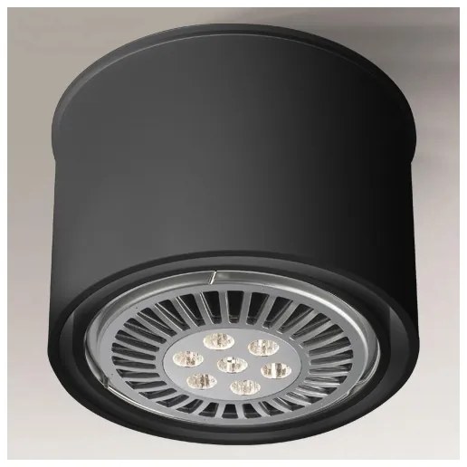 Shilo 1117 - Faretto MIKI 1xGU10/15W/230V nero