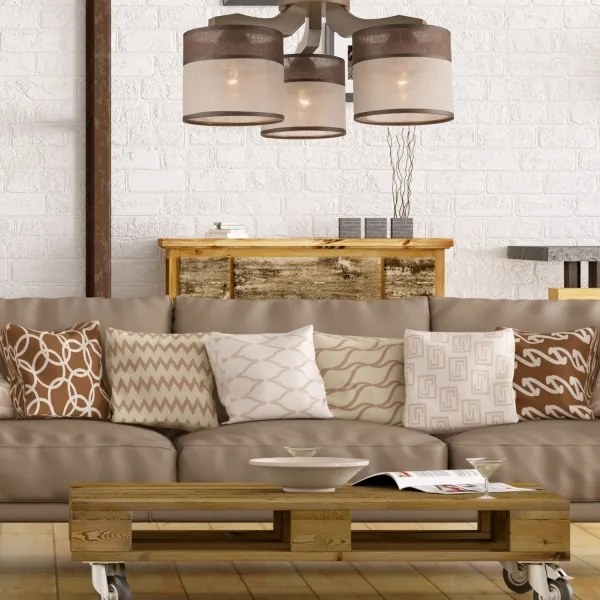 Lampadario a soffitto ANDREA 3xE27/60W/230V