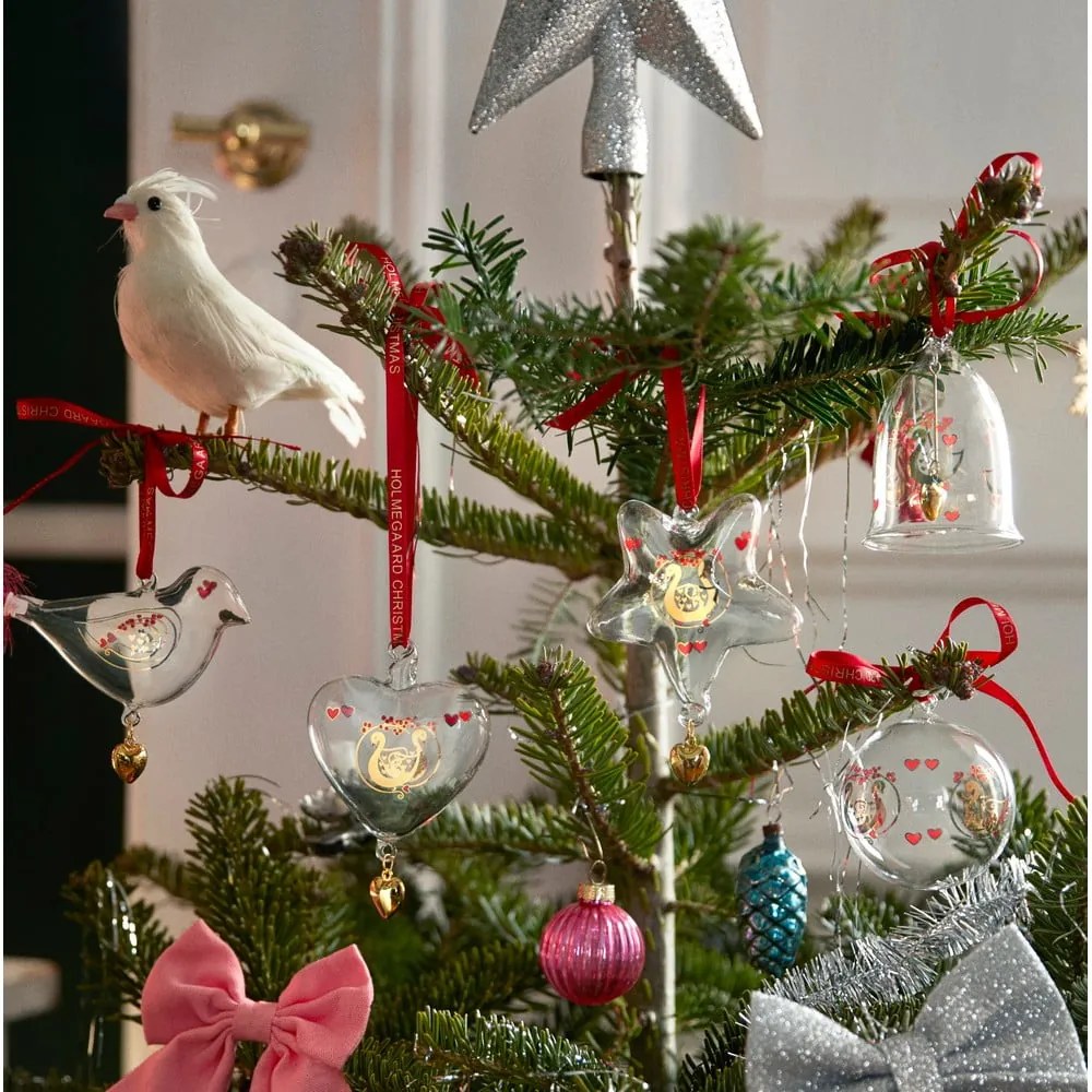 Decorazione per albero di natale in vetro soffiata a mano ø 5,5 cm Ann-Sofi Romme Annual Christmas Bell 2025 – Holmegaard