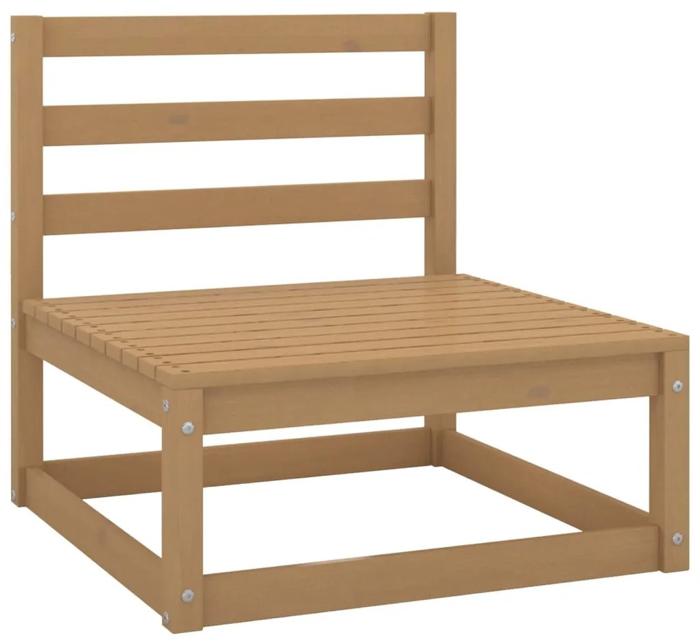 Set divani da giardino 6 pz in legno massello di pino