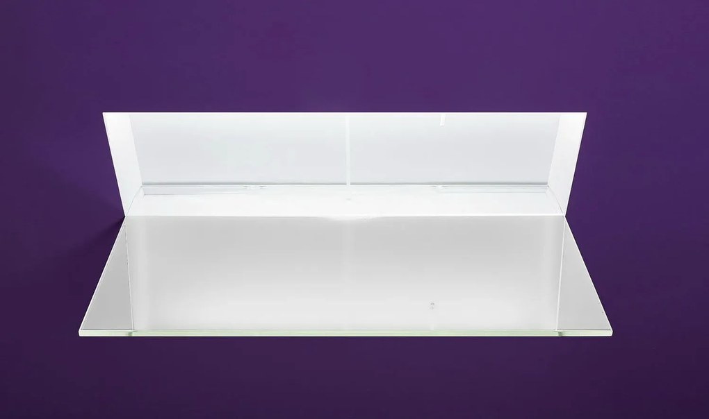Antonio Lupi Design Battigia144l Lavabo Led 144 Cm Da Incasso Parete Con Rubinetteria Corian E Vetro Acidato