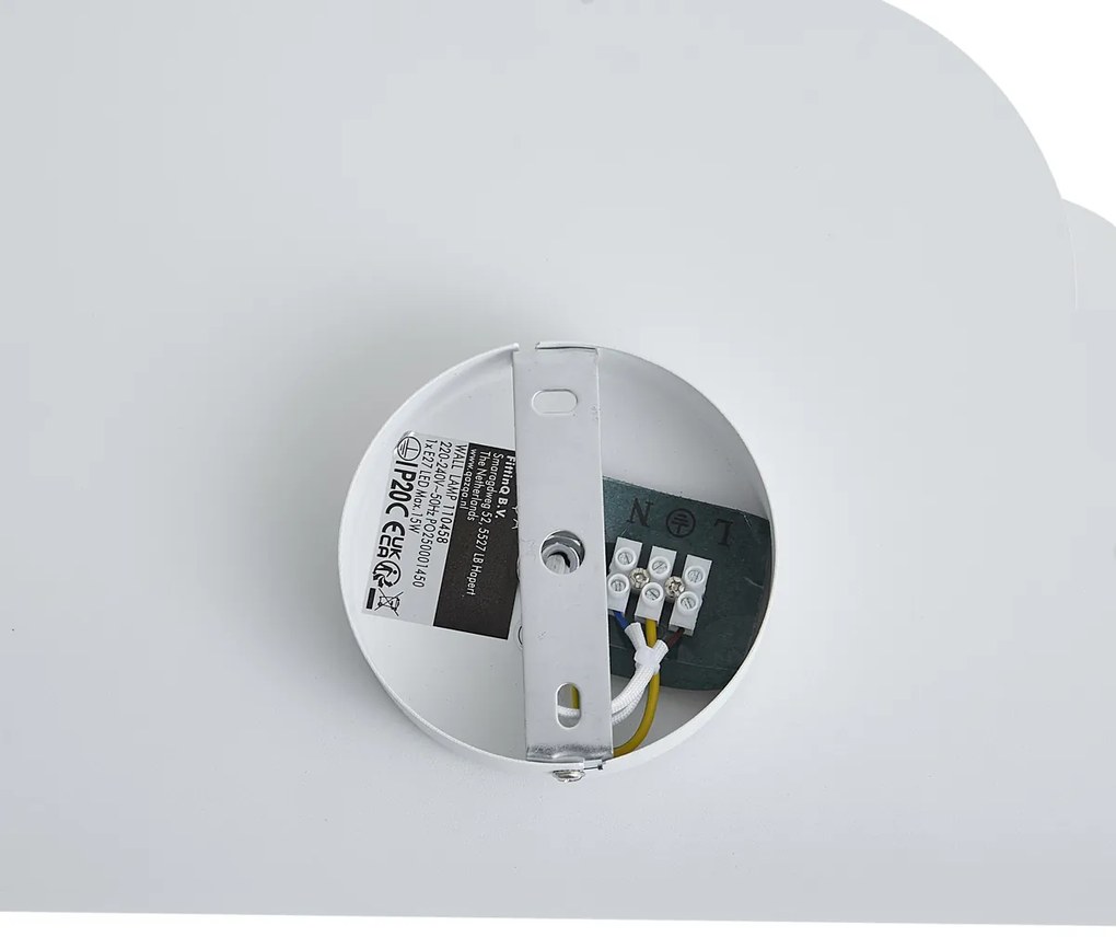 Lampada da parete per bambini nuvola bianca con sole - Cloudy