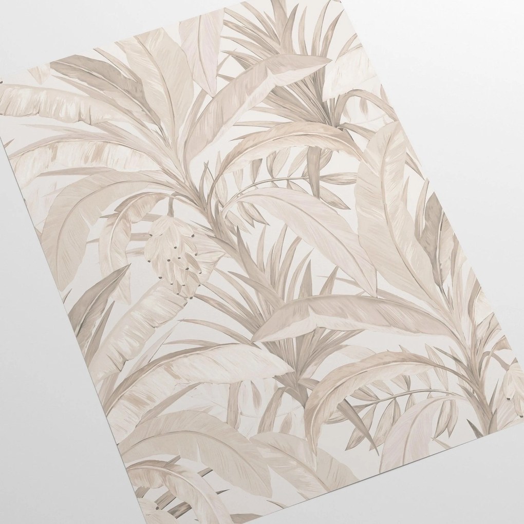 Carta da Parati Carta da Parati Bosco Tropicale in Beige 15€/mq | Spedizione Gratuita | Carta Da Parati Camera Da Letto | Carta Da Parati Bagno |